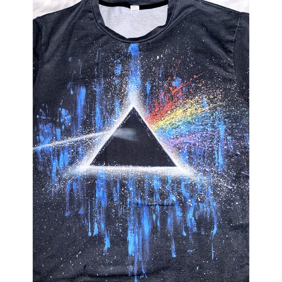 Pink Floyd Dark Side Of The Moon Shirt Size Large Paint Splatter - Picture 2 of 5